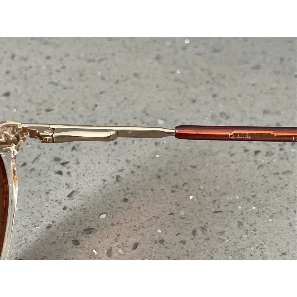 Rembrand Eyeglasses Frames ONLY AMY Beige 135 Full Rim Oval Vintage print